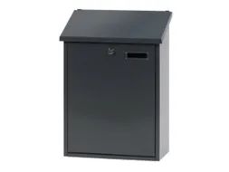muurbrievenbus,antraciet,HxBxD 445x325x160mm,inworp boven,uitname voor