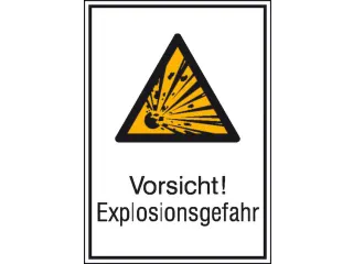 waarschuwings-combibord,v. binnen/buiten,Pas op! Explosiegevaar - 1