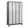 locker,HxBxD 1950x1200x500mm,4vak,vak B 300mm,draaigrendel,voeten