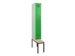 locker met bank,voor scheiding van kleding,HxBxD 2120x300x815mm,1vak