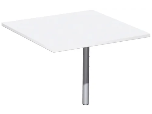 koppelelement voor bureau,90 °,HxBxD 680-800x800x800mm,blad wit,hoeki