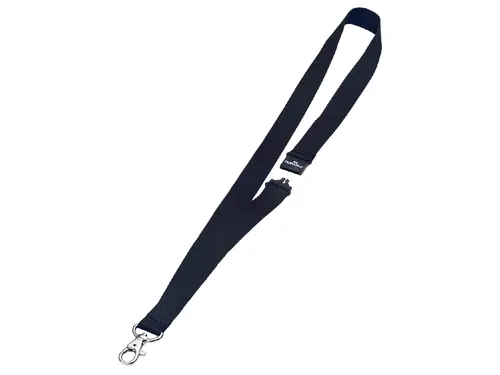 Textielkoord Durable 8137 met karabijnhaak zwart