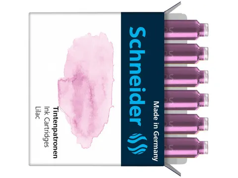 Inktpatronen Schneider pastel Lila doos 6st.