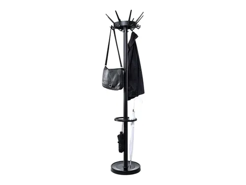 Kapstok MAUL Caligo staand 175cm 32 haken zwart RAL9004