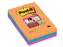 Memoblok 3M Post-it 4690 Super Sticky 101x152mm lijn Bangkok Assorti