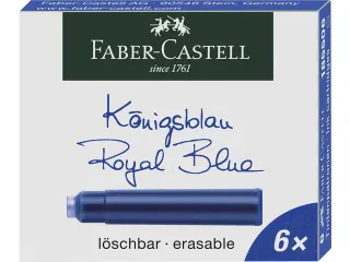 inktpatronen Faber Castell blauw doosje a 6 stuks - 1