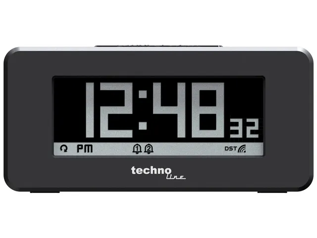 Wekker Technoline WT 295 120x57x45mm zwart