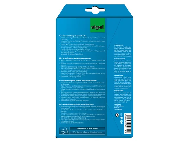 Inkjet Ultra Fotopapier 260 Gram 72 Vel Eindformaat 10x15cm