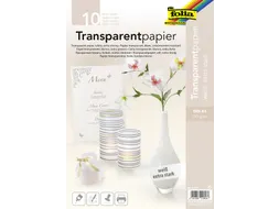 Transparant papier Folia A4 115gr 10 vel wit