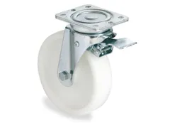 Zwenkwiel M. Dubbele Vastzetter Kunststof Øxb 200x50mm 600kg