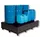 Opvangbak Hdpe 1870x1270x255mm V. 5x220l M. Poten Pe Plaat