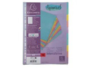 Tabbladen A4 10T glanskarton 400 AQUAREL - 2
