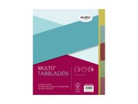 Tabbladen Multo A5 17-gaats 5-delig assorti karton 180gr