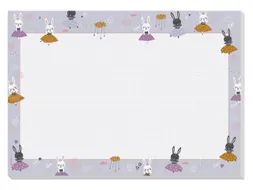 Bureauonderlegger Sigel Bunny Ballerinas A3 30 vel 80gr