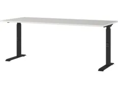 In hoogte verstelbaar bureau,HxBxD 680-910x1800x800mm,blad lichtgrijs