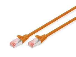 CAT 6 S-FTP patchkabel Cu LSZH AWG 27/7 Lengte 1m Oranje