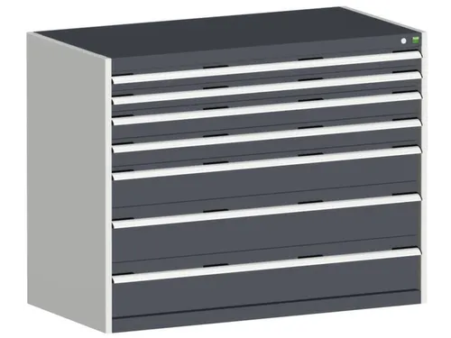 ladekast 1000x1300x650mm 7laden zware lasten RAL7035 front RAL7016