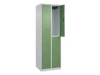 dubbeldekse locker,HxBxD 1850x600x500mm,2x2vak.,vak B 300mm - 2