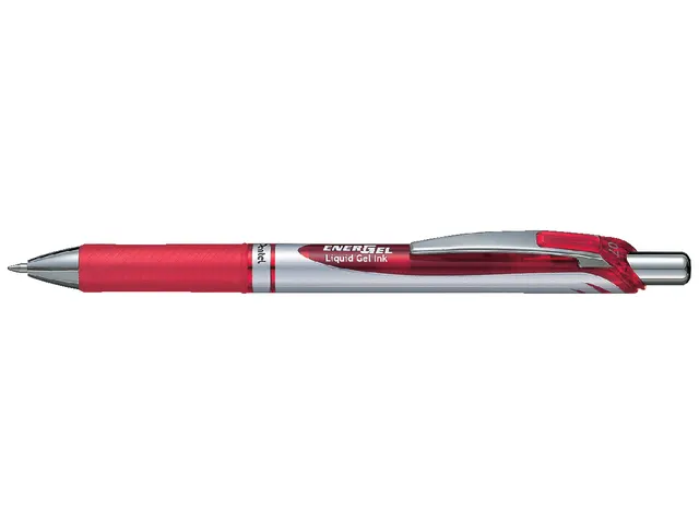 Gelschrijver Pentel Energel BL77 rood 0.4mm
