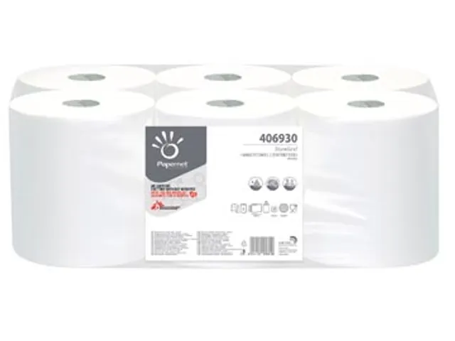 Handdoekpapier 416610 1-laags Centerfeed Wit Cellulose