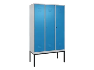 locker voor scheiding van kleding,HxBxD 2120x1200x500mm,3vak - 1