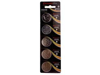 Knoopcelbatterij CR2430 3.0V Blister 5 Stuks - 1