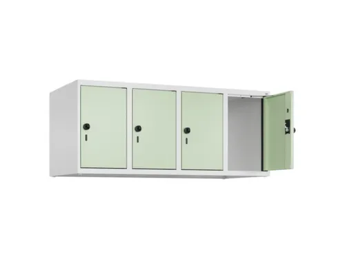 opzetkast,v. locker,4vak.,vak B 300mm,HxBxD 500x1200x500mm