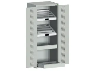 systeemkast HxBxD 2000x800x650mm CNC-lade 2laden Ral7035 - 1