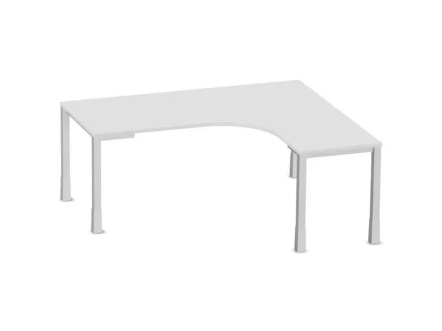bureau à retour à hauteur réglable,HxlxP 720-840x1800x1600mm,Bl-bla