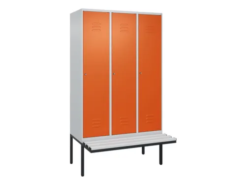 locker voor scheiding van kleding,HxBxD 2120x1200x815mm,3vak