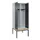 locker met bank,voor scheiding van kleding,HxBxD 2120x800x815mm,2vak