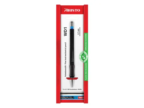 Vulpotlood Aristo WD1 0,7mm zwart op eco blister