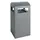 afvalbak,v. buiten,90l,HxBxD 1050x450x450mm,legbord,romp staal RAL7016
