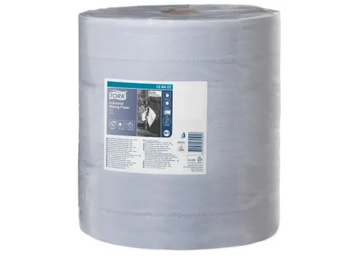 Tork 128407 Industrial Poetspapier 3-laags Blauw W1