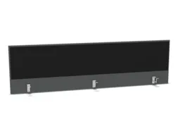 opzetpaneel bureau aanbouw achter MS-donkergrijs BN8033-zwart 2000mm