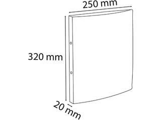 ringmap Chromaline A4 2 ringen van 15 cm assorti - 7