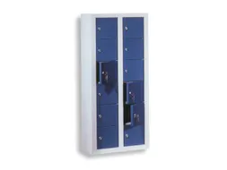 lockerkast,HxBxD 1100x485x250mm,2x6vakken,cil.-slot,RAL5010