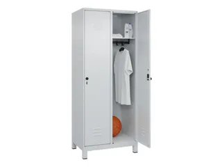 locker,HxBxD 1950x800x500mm,2vak,vak B 400mm,draaigrendel,voeten - 3