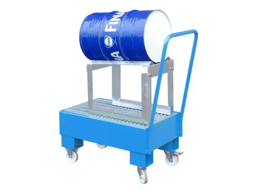 verrijdbare opvangbak,v. 1x60l vat,opvangvol. 61l,HxBxD 1075x500x940mm