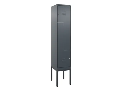 Z-garderobekast,HxBxD 2120x400x500mm,vak B 200/400mm,cil.-slot