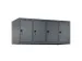 opzetkast,v. locker,4vak.,vak B 300mm,HxBxD 500x1200x500mm,vleugeldeur