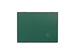 Krijtbord 100x200cm Groen Emaille Softline 8mm Zwart profiel