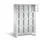 Lockerkast 1850x1190x500mm 4x4 vakken Cilinderslot Poten, RAL7035