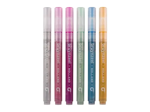 Viltstiften Bruynzeel Kids glitter 6 kleuren