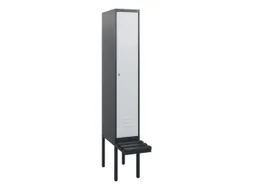 locker met bank,HxBxD 1950x300x815mm,1vak,vak B 300mm,cil.-slot