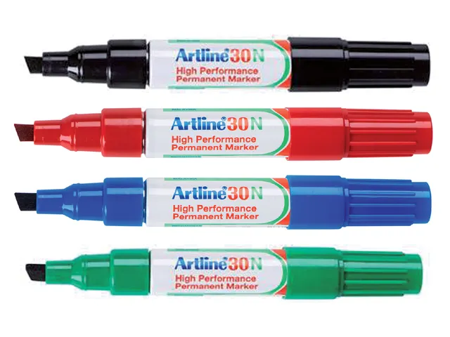 Viltstift Artline 30 schuin 2-5mm zwart