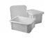 Emga Stapelbak kunststof wit 12 liter 39.5x29.5x16.5cm