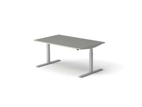 Elektrisch ihv bureau HxBxD 640-1300x1600x1000mm blad grijs