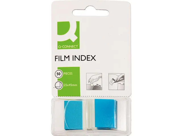 Index 25x45mm 50 Tabs Blauw