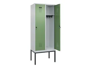 locker,HxBxD 2120x800x500mm,2vak,vak B 400mm,draaigrendel - 1